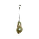 Lithos 18K White Gold Natural Color Cultured Freshwater Pearl Drop