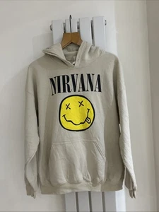 Nirvana Men’s Stone Colour Hoodie - Music / Band Merch - Size Large - Bild 1 von 21