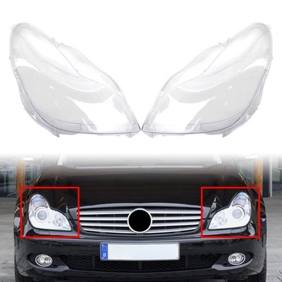 2ⅹFront Headlight Lens Cover For Mercedes Benz W219 CLS350 CLS500 CLS550 06-11 Foto 1 de 4