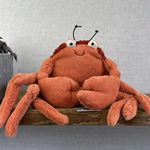 Jellycat Crispin Crab Soft Toy - Red Sea Crab Soft Plush Beanie 16" - Picture 1 of 10