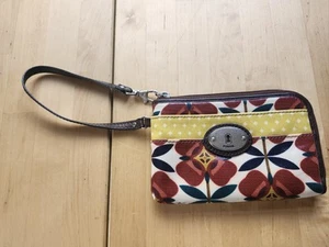 Fossil Key-per Kalbsleder Geldbörse, gefüttert, Reißverschluss, 6" x 4" mehrfarbig Boho City - Bild 1 von 8