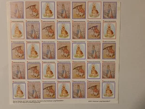 AMERICAN LUNG ASSOCIATION 2001 FRÜHLING BRIEFMARKEN KOMPLETTER BLATT 35 POSTFRISCH OG - Bild 1 von 1