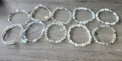 Bomb Party Stretch 10 Pulseras Blanco Transparente BP Foto 1 de 4