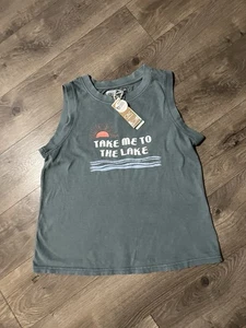 C & C California Crew Neck Sleeveless Tee Size Small New - Picture 1 of 3