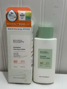 Round Around Green Tea Cica Sun Lotion SPF 50 Reef Safe - 3.38 fl. oz. Ex: 11/24 - Picture 1 of 3