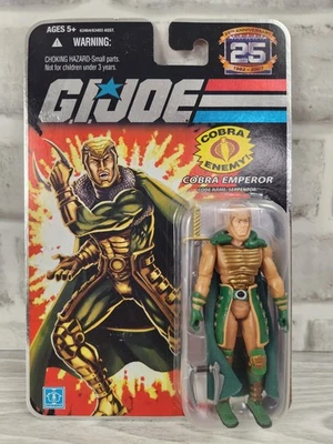 G.I. Figura de acción Joe 25 aniversario Cobra Emperor Serpentor 2007 lámina Foto 1 de 4