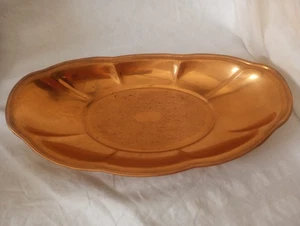 Vintage 1960's coppercraft guild Taunton Mass Copper Bread Tray Serving Dish - Picture 1 of 6