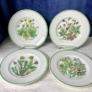Vtg Tiffany & Co Wild Flowers Salad Plates Johnson Brothers Set/4 England 7.75” - Picture 1 of 13