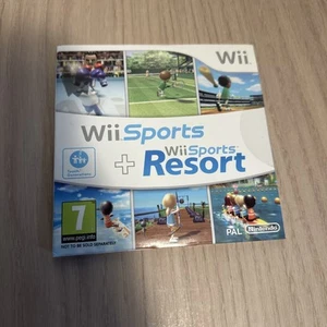 Wii Sports e Wii Sports Resort Nintendo Wii gioco PAL - custodia in cartone sigillata - Foto 1 di 8