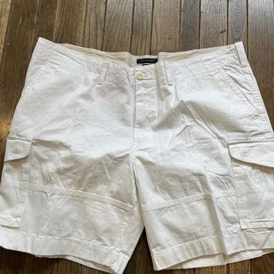 NWT Tommy Hilfiger Men White Flat Front Cargo Shorts (short Cargo) Size 48 R - Image 1 of 4