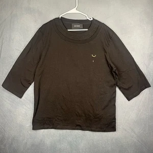 Nice Breed Crew Neck Double Collar tee 3/4 Length Sleeves Unisex Oversized EE-03 - Picture 1 of 6