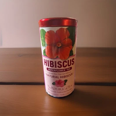 Té súper flor de hibisco - The Republic of Tea - 36 bolsas de té de hojas sueltas naturales Foto 1 de 3