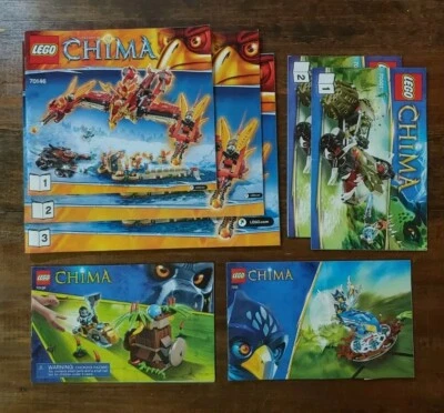 Lego Chima Instruction Manual Only Lot of 7.   70001-70146-70136-70105 - Image 1 of 4