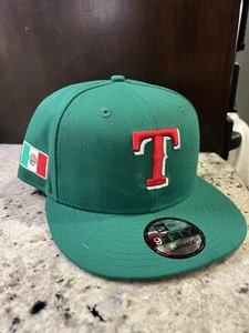 New Era TEXAS RANGERS Mexican / Mexico Flag SnapBack Hat Brand New - Picture 1 of 6