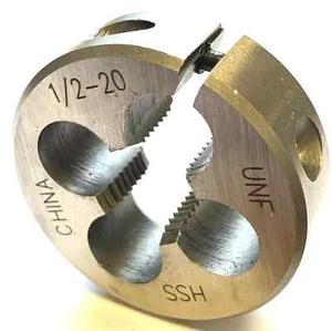 1/2-20 x 1" OD Round Adjustable High Speed Steel Die Right Hand - Picture 1 of 1