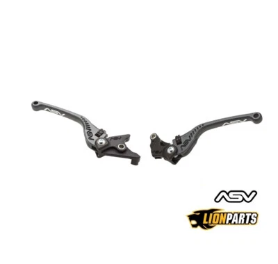 Conjunto de alavanca de freio e embreagem ASV cinza para Buell EBR 1190RS 2011-2015 - Imagem 1 de 4