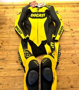 Ducati 749 Dainese Lederkombi NEU mit original Etiketten Einteiler GELB Größe 50 - Bild 1 von 14