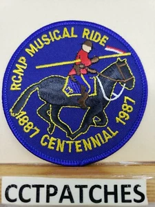 MUSICAL RIDE CENTENNIAL 1887-1987, CANADA POLICE SHOULDER PATCH - Picture 1 of 2