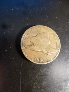 Flying Eagle Cent 1858 Good/VG #8 - Picture 1 of 2