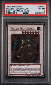 2009 YUGIOH RGBT-EN042 POWER TOOL DRAGON ULTIMATE RARE PSA 8 NM #88890285 - Picture 1 of 2