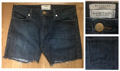 HABITUAL RICHARDS GREENWICH 女式中腰磨边牛仔短裤 6 码 — 第 1/4 张图片