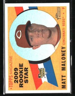 Matt Maloney 2009 Topps Heritage #638 Baseball Card - Image 1 of 2