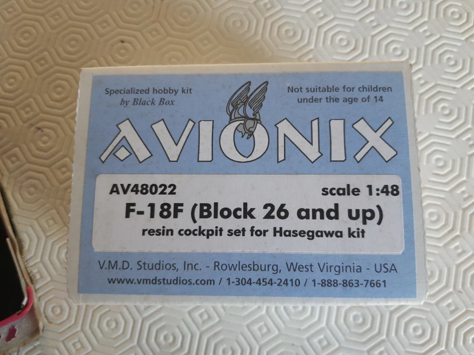 F-18F (Block 26 And Up) Cockpit Set Avionix 48022 (for Hasegawa) - Immagine 1 di 3