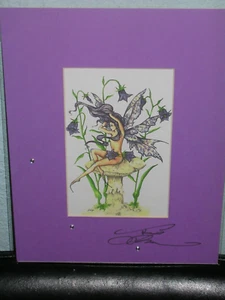 Amy Brown - Indigo - Matted Mini Print - SIGNED - VERY RARE - Picture 1 of 1