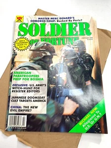 Vintage Soldier Of Fortune -- Feb 1996 w/MAILER -- American Paratroopers Bosnia - Picture 1 of 3