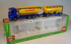 Siku 1/87 Nr. 1809 Mercedes Silo-Hängerzug Silopower OVP #1901 - Bild 1 von 2