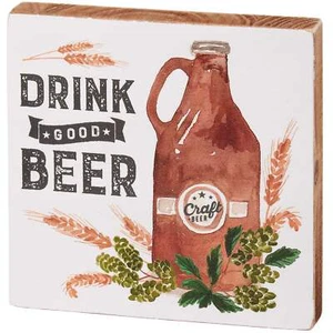 Block Sign - Drink Good Beer - Picture 1 of 3