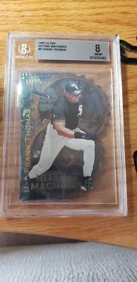 Fleer Ultra Hitting Machines #3 1997 Frank Thomas patio lámina troquelada Bgs #8,0 Foto 1 de 2