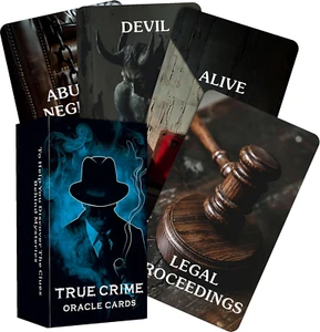 Soulme True Crime Clues Orakelkarten, Verschwörungsorakel Deck, 80 Karten Orakel Ca - Bild 1 von 12