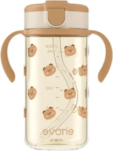 Tritan Spill Proof Toddler Straw Sippy Cup, 10 Oz for Baby and Toddlers 1-3 Year - Picture 1 of 7