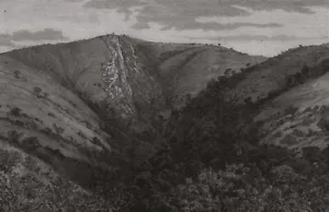 De Kaap goldfields, Transvaal: Sheba Mountain & the reef. South Africa 1887 - Picture 1 of 1