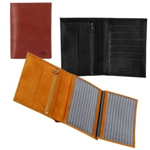 Brieftasche Reisebörse Dokumententasche Organizer Leder Damen Herren Praktisch - Bild 1 von 16