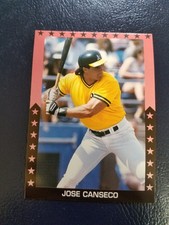Jose Canseco Oakland A's Pink and Black Stars Baseballs Hottest Hitters NM