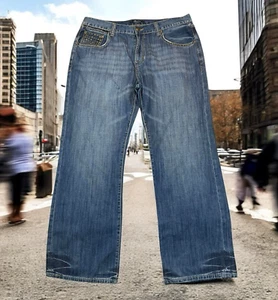 Ecko Unltd Jeans Herren Gr. 38 Bootcut Nieten Taschen Distressed Skate Hip Hop Y2K - Bild 1 von 17