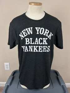 NWOT Homage Negro League Baseball Black Yankees Triblend T Shirt Men’s Size L - Picture 1 of 8