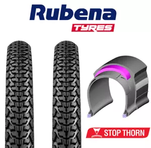 Two x 700 x 40c Stop Thorn Bike Tyres Puncture Resistant Touring Gravel Bicycle - Picture 1 of 4