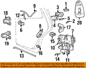 FORD OEM 95-02 Continental Rear Door Lock Hardware-Handle, Inside F5OY5421818A - Picture 1 of 1