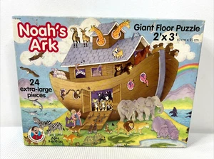 NOAH’S ARK 24 Piece Floor Puzzle 2' x 3' Extra Large Pieces Frank Schaffer GUC - Picture 1 of 5