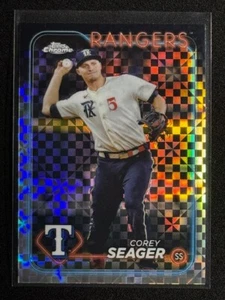 2024 Topps Chrome - X-Fractor #100 Corey Seager Texas RANGERS - Picture 1 of 4