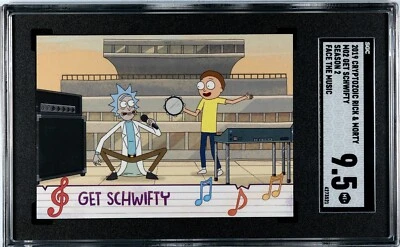 2019 Cryptozoic Rick & Morty Season 2 Face the Music #MO2 Get Schwifty SGC 9.5 - Image 1 of 3