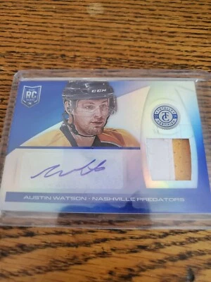 2013-14 Austi Watson Totally Certified  Nashville Predators patch 1/10 - Image 1 of 2