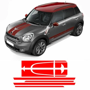 Red Racing Hood Side Trunk Sticker Stripe Kit For Mini Countryman Cooper S R60  - Bild 1 von 8