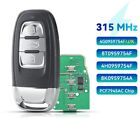 Fits  Audi 315/433/868Mhz  Complete Transponder Remote Key