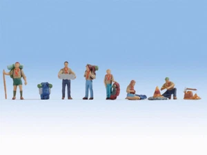 NOCH 15879 Pfadfinder Lagerfeuer Wanderer Zubehör 6 Figuren H0 Neu - Bild 1 von 1