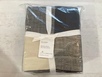 Nueva funda nórdica Pottery Barn Bryce Buffalo Check completa reina carbón negro lodge Foto 1 de 4