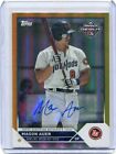2023 Topps Pro Debut Mason Auer Gold Foil Auto /50 Bowling Green Hot Rods